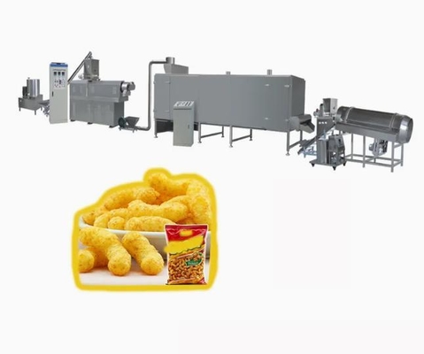 Leisure Snack Corn Puff Extruder Machine Processing Line 150kg/h