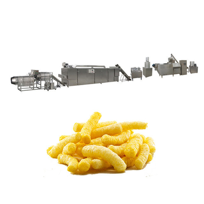 Siemens PLC Chocos Cereals Corn Puff Snack Machine With Touch Screen
