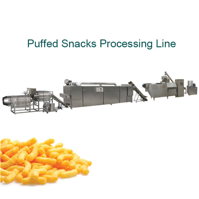 Corn Puffed Snacks Double Extruder Line