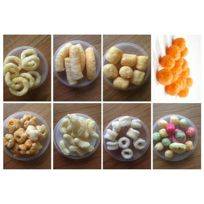 Corn Puff Snack Food Extruder Machine Double Screw Stainless Steel
