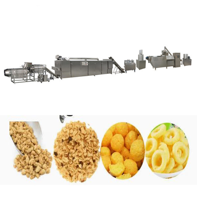 SS304 Cheese / Corn Puff Snack Extruder Food Production Line / Machinery