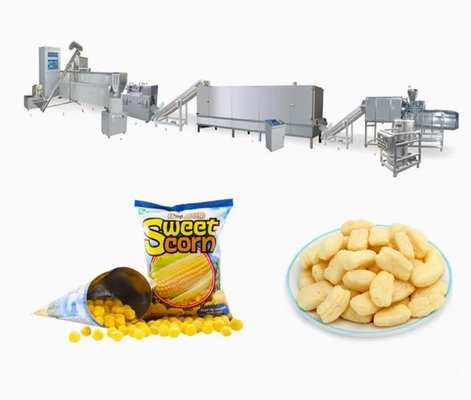Snack Food Puffed Corn Snacks Extruder Machine