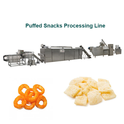Durable Corn , Rice , Wheat Puff Snack Machine / Equipment For Cheese Ball