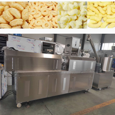 CE Certification Corn Cheese Ball Puff Snack Maker Machine twin screw extruder