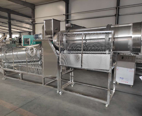Puffed Corn Onion Ring Puff Snack Machine , Snack Food Extruder Machine