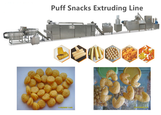 Food Corn Puff Snacks Making Puff Snack Machine With Highly Performance