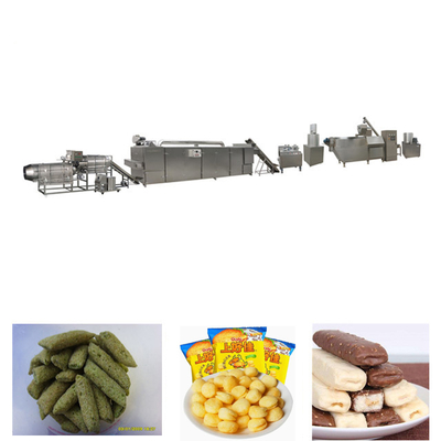 Corn Puff Snack Machine Puff Extruder Machine With WEG Motor Three Year Guarantee