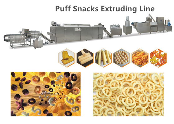 Corn Puffed Extruded Corn Snack Food Making Machine with CE & ISO9001 Approved