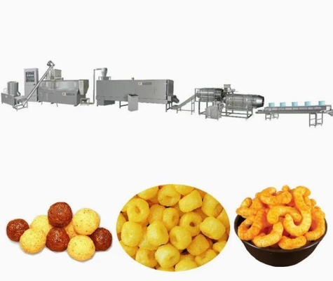 Durable Puff Snack Machine Food Extruder Cheese Ball / Corn Puff Snacks Making