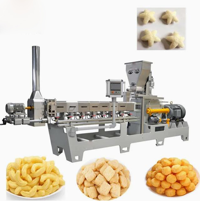 Automatic wheat corn rice puffing machine for cereal 150kg/h , 240kg/h , 500kg/h