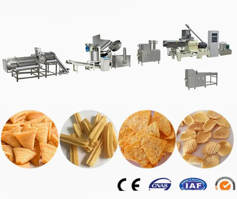 Automatic wheat corn rice puffing machine for cereal 150kg/h , 240kg/h , 500kg/h