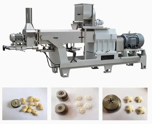 Snack Corn Puff Extruder Machine / puffed grain machine for Wheat , rice