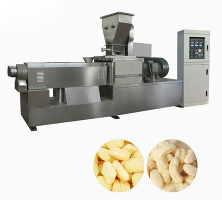 Snack Corn Puff Extruder Machine / puffed grain machine for Wheat , rice