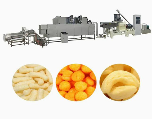 Snack Corn Puff Extruder Machine / puffed grain machine for Wheat , rice