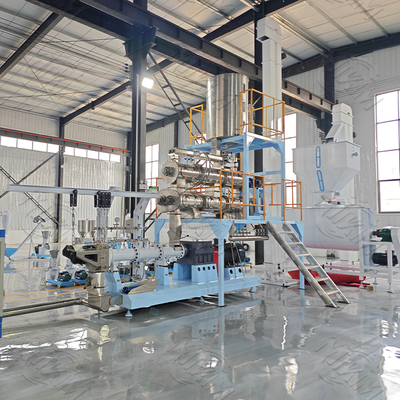 Extrusion 90kw Drying Flavoring Processing Line For Dog Nutrition