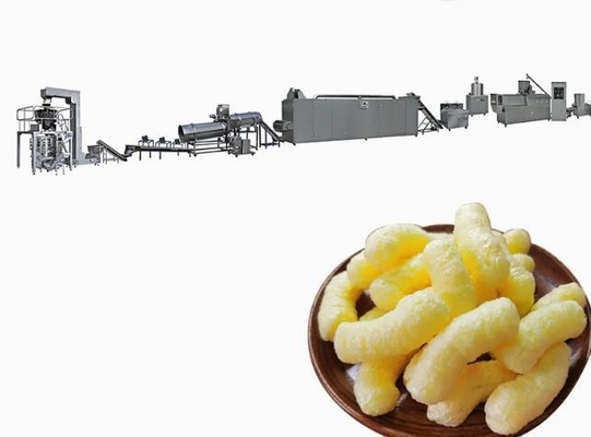 Low consumption Snacks Food Puff Extruder Machine / puff maker machine