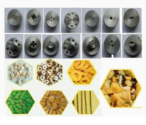 Large Capacity Corn Puff Extruder Machine , double screw extruder machine