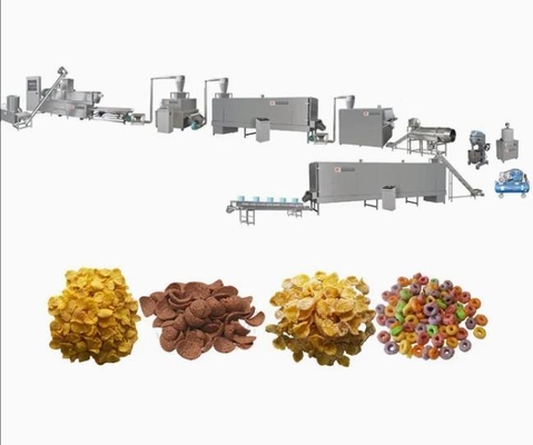 Oat Wheat Rice Puff Extruder Machine equiped with Packing Machine