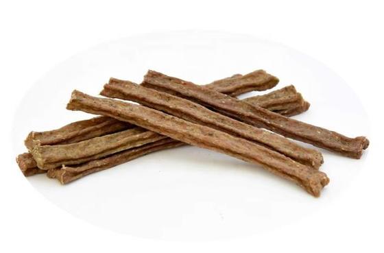 Dog Meat Strips Jerky Sticks Pet Food Extruder Machine With Auto Tray System