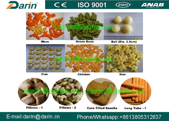 High Efficiency Automatic Cheese Puff Extruder Machine / Production Line