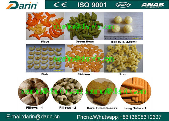 High Efficiency Automatic Cheese Puff Snack Machine SS304 3phases Grain Puffing Machine