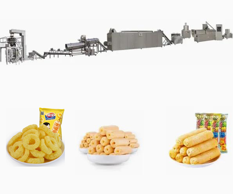 Delicious Corn Cheese Puff Snacks Making machine with CE Certification