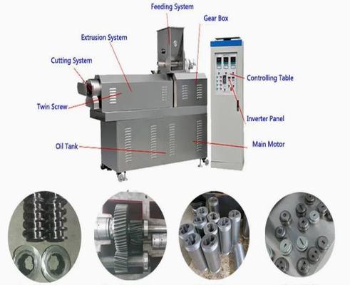 SS304 Inflating Puffed Food Extruder Equipment / Corn Snack Food Making Machine