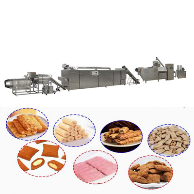 Automatic Twin Screw Food Extruder Machine Various Shapes Of Extruded Food