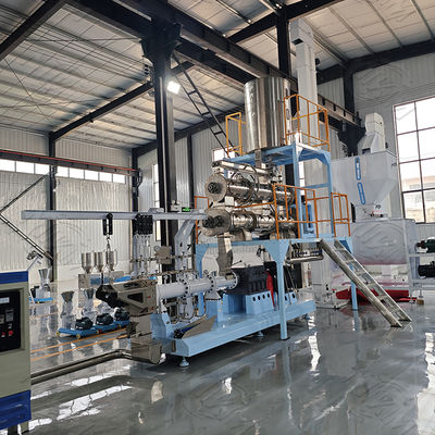 Twin Screw Food Fully Automat Shrimp Fish Feed Pellet Processing Machine Fishing Food Extruder Floating Fish Feed Machine