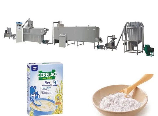 150kg/hr Nutritional Rice Powder Food Extruder Machine Processing Line