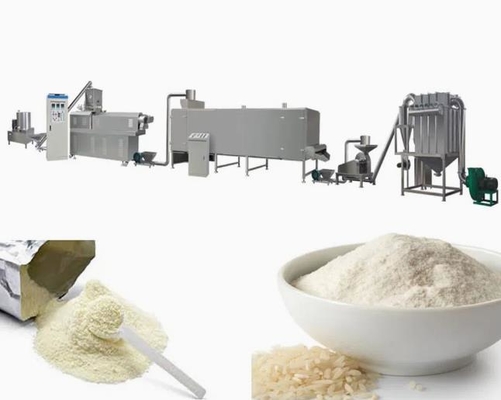 150kg/hr Nutritional Rice Powder Food Extruder Machine Processing Line