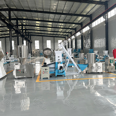 5300 x 1100 x 2300mm Dog Food Roaster / Pet Food Extruder Machine with CE certificated