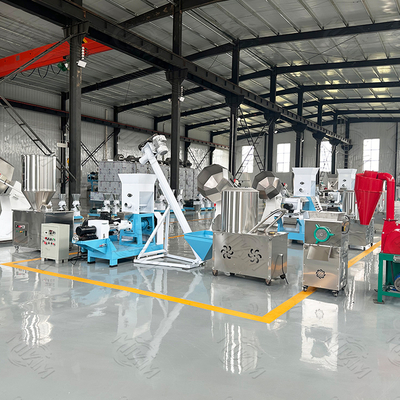 5300 x 1100 x 2300mm Dog Food Roaster / Pet Food Extruder Machine with CE certificated
