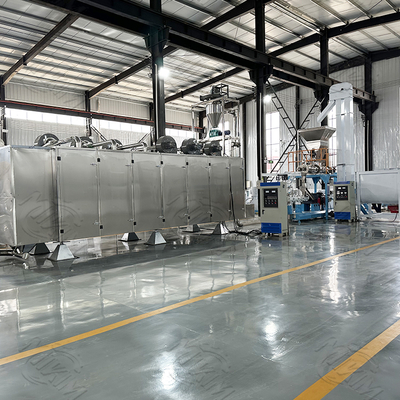 High Capacity Dry Pet Feed Extruder Machine Stainless Steel With Two Screw