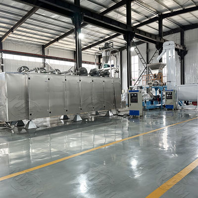 High Capacity Dry Pet Food Production Line Stainless Steel With Two Screw 200kw 1000kg/Hr