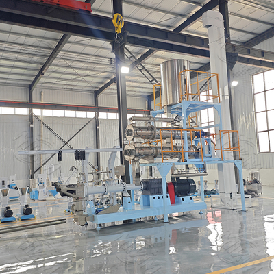Double Screw Pet Food Extruder , Unique Dry Pet Food Production Line