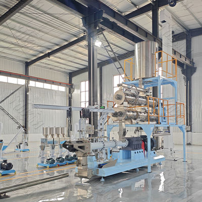 Dog / Cat / Bird / Fish / Pet Food Manufacturing Machine Line With WEG Motor Three Year Guarantee