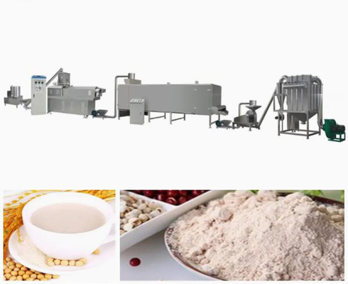 Rice Sesame Nutrition Powder automatic food making machine , twin screw Extruder