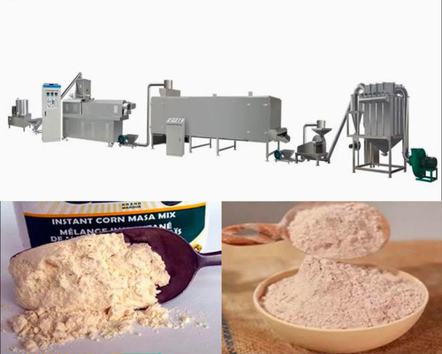 Extruded Rice Baby Powder Nutritional Flour Food Processing Line