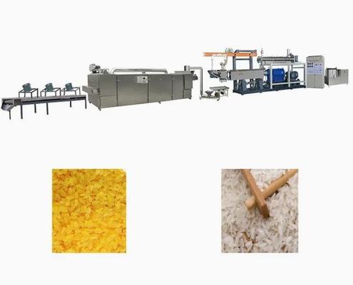 SUS304 Food Extruder Machine / Complete Auto Artificial Nutritional Rice Production Line