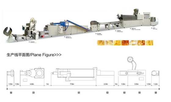 High Quality 3D Pellets Food Machine/Snack Food Extruder Machine