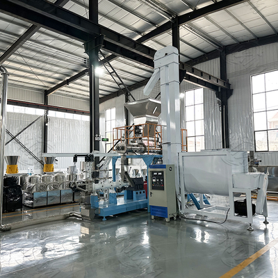 Fully continuous and Automatic Fish / Dog Pet Food Extruder Equipment 1ton -3 ton/h