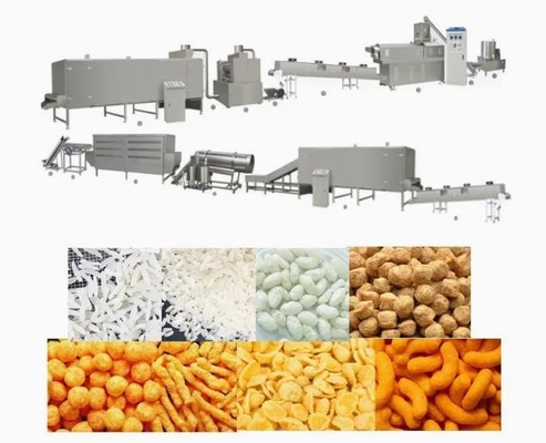 2D 3D pellet Snack Extruder Machine , corn chips making machine
