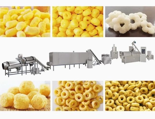 Snack Crispy Chips / Screw  / Shell / Fried Pellets Snack Extruder Machine