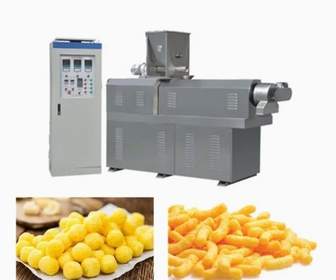 Snack Crispy Chips / Screw  / Shell / Fried Pellets Snack Extruder Machine