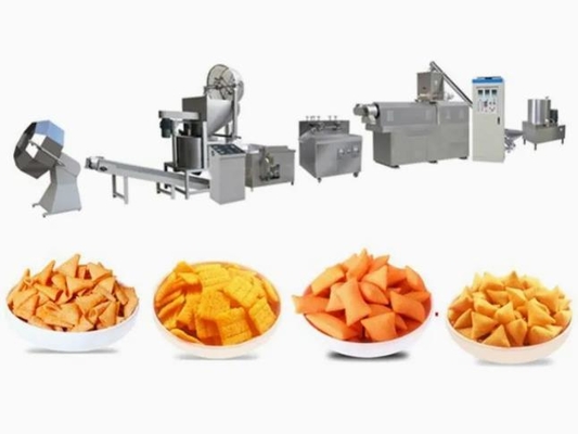 Automatic Panipuri / Golgappa Fryum 3d Snack Extruder Machine processing line
