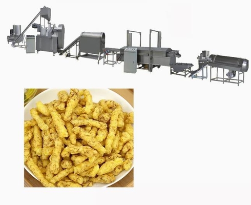 Variety shapes 2D 3D pellet snack food Crispy pea soya extruder machine process line