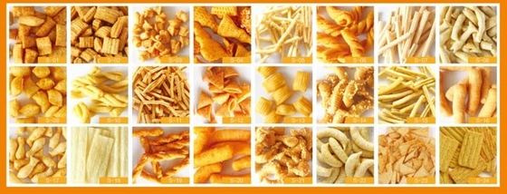 Stainless steel 3D pellet Bugles Snack Extruder Machine , single screw extruder