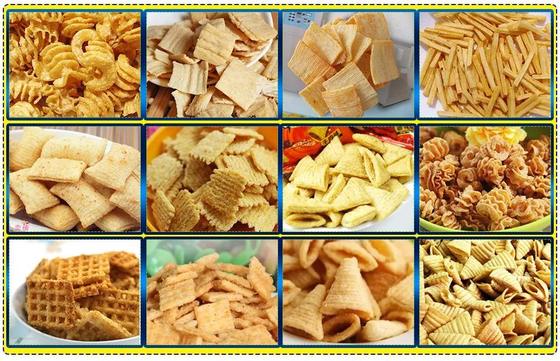 Automatic 3d Pellet Snacks Cracker Maker Machine Production Line SUS304 English version