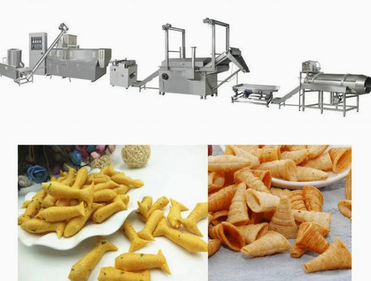 Single Screw Extruder For Pasta Macaroni , Pasta Extruding and Roaster Machine
